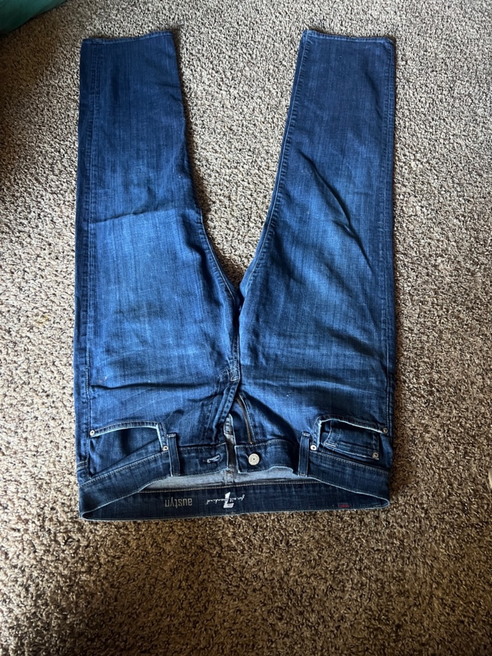 7 For All Mankind Dark Blue Denim Jeans